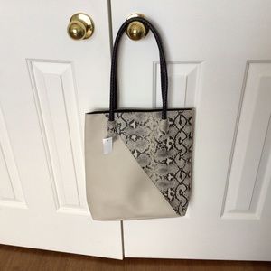 Chico’s faux leather tote bag